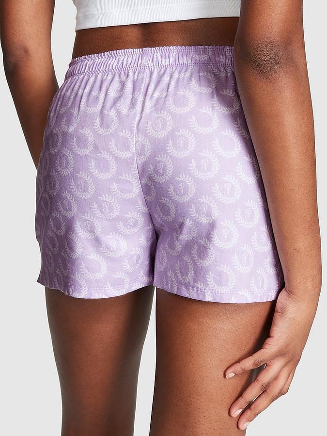 Flannel Boxy Pajama Shorts image number 1