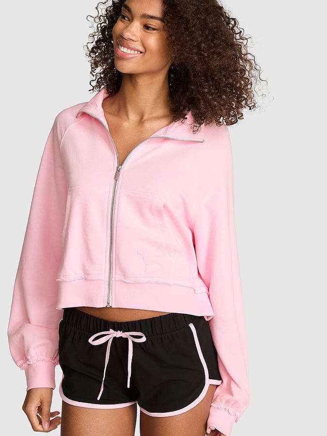 Campus Terry&trade; Mock-Neck Full-Zip Sweatshirt